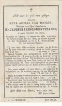 Anna Adilia van Dooren wv Jacobus Arnoldus Mutsaers \F118791