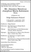Aloysius Henricus Josephus Maria Kahmann ev Helga Ruland \F194701 