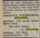 Johanna Wilhelmina Reijmes \ I472020  