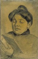 Agnita Feis, getekend door Theo van Doesburg, 1907.